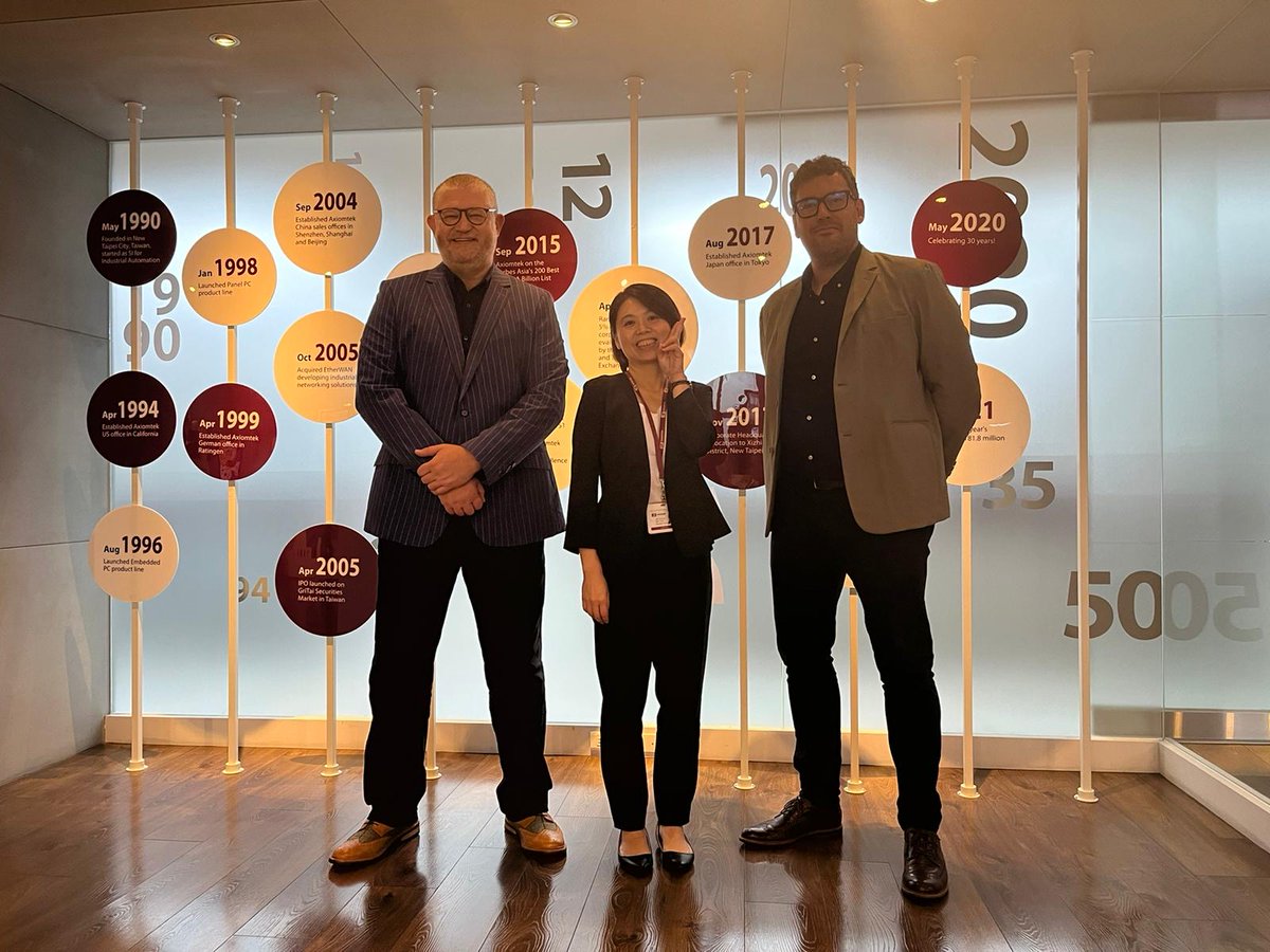 ImpulseEmbedded's tweet image. Greetings from Taiwan! Our team is thrilled to be visiting the vibrant city of Taipei this week, which included a trip to Axiomtek's office on Wednesday to foster stronger ties with our amazing partner company.
#Collaboration #Partnership #Technology #Travel #Taiwan #Taipei