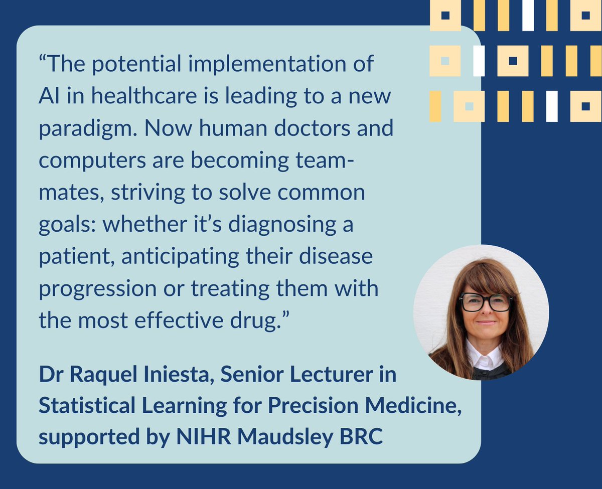 👉How is AI being used in healthcare? 👉How do we make sure its implementation is ethical? These questions and more are tackled by Dr Raquel iniesta @raqini @KingsIoPPN discussing her @NIHRresearch supported work in our new 2 part blog: maudsleybrc.nihr.ac.uk/posts/2023/oct…
