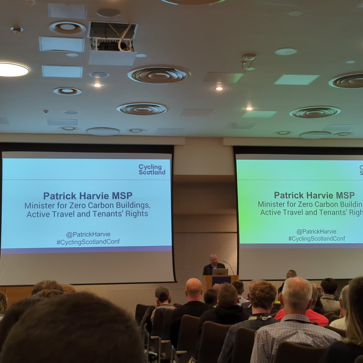 gyanslinger's tweet photo. @devisridhar @CyclingScotland "Cycling is the greenest, cheapest and the most joyful way to get about" - @patrickharvie MSP 

PREACH! 🙌🚲

#CyclingScotlandConf https://t.co/4lWL7tFnNS
