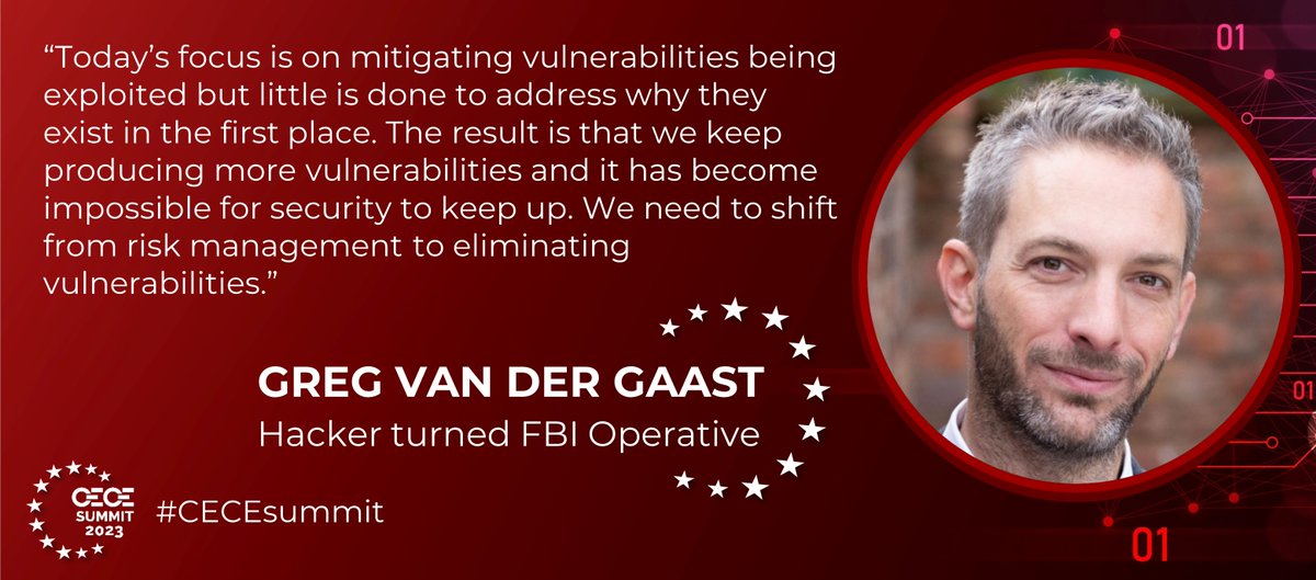 CECE_Europe's tweet image. 🔴LIVE  

The infamous hacker turned FBI informant @SidewaysGreg provides us with some inspirational words regarding #cybersecurity 🤖

#CECEsummit #WeMake2Build