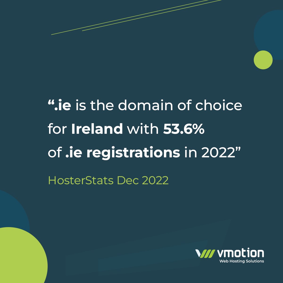 Attention Irish businesses! Get the ideal  .ie domain for your brand and establish your digital identity.

 Don't wait – register now! vmotionhost.com

 #onlinebranding #irishbusiness #localbusiness