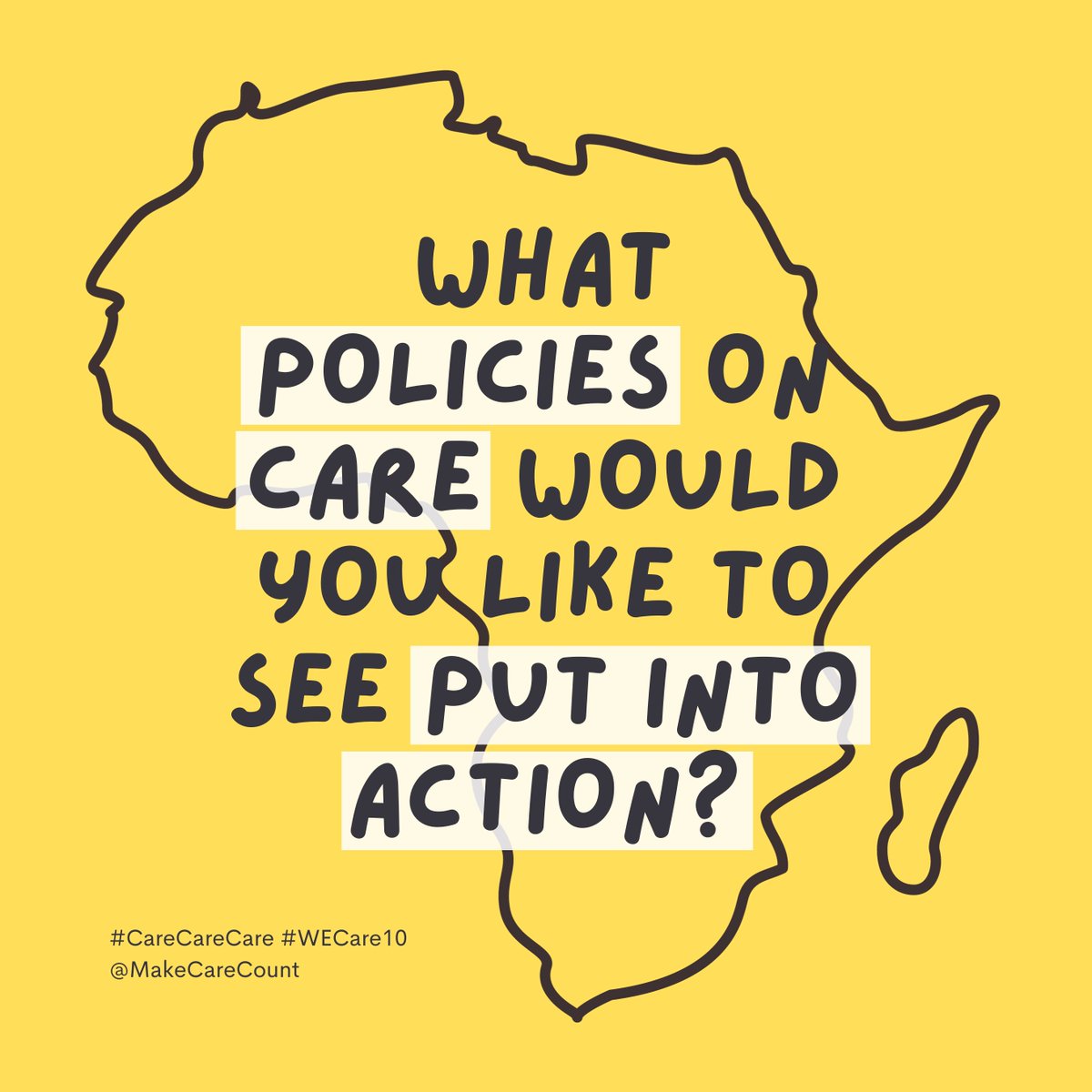 Share your thoughts and let’s create a more equal future together! 

#CareCareCare #WECare10 #InvestInCare #TimeToCare @OxfaminAfrica