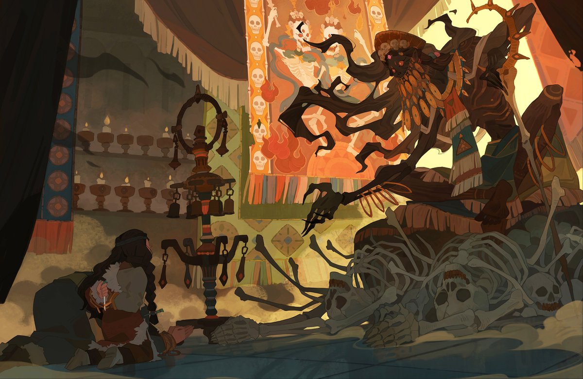 Aki_Yehuo's tweet photo. One of the illustrations for the art book published last year. https://t.co/95i8xNROST