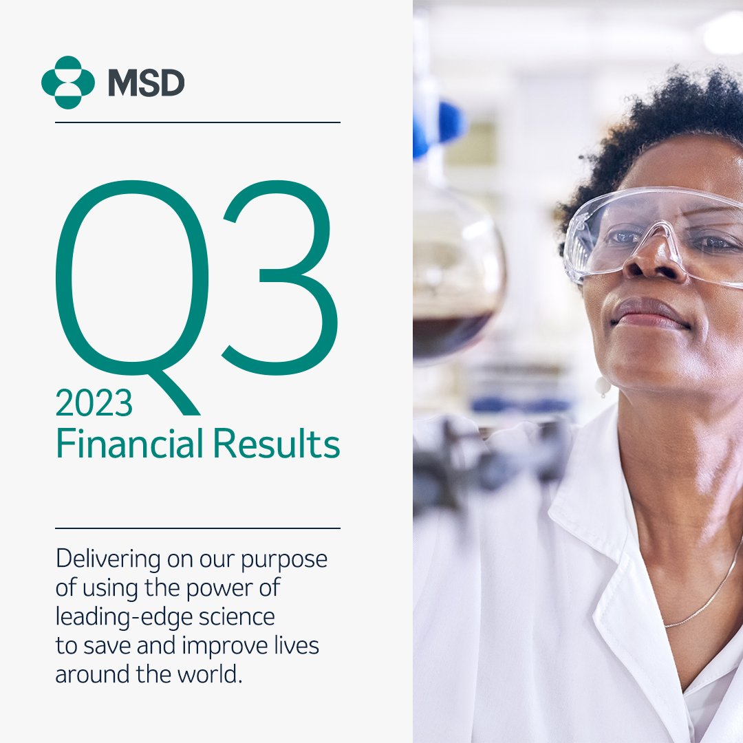 Our Q3 2023 #earnings results are live. Check out our full financial summary and key highlights: msd.gl/46LSSxn
