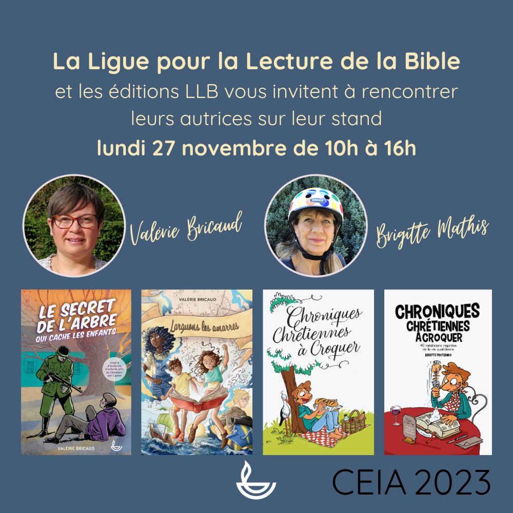 Rencontrez deux autrices qui explorent la vie chrétienne avec poésie et aventure pour un résultat original et captivant. Rendez-vous lundi 27 novembre sur le stand de la LLB.
editions-llb.fr/rencontrez-nos…