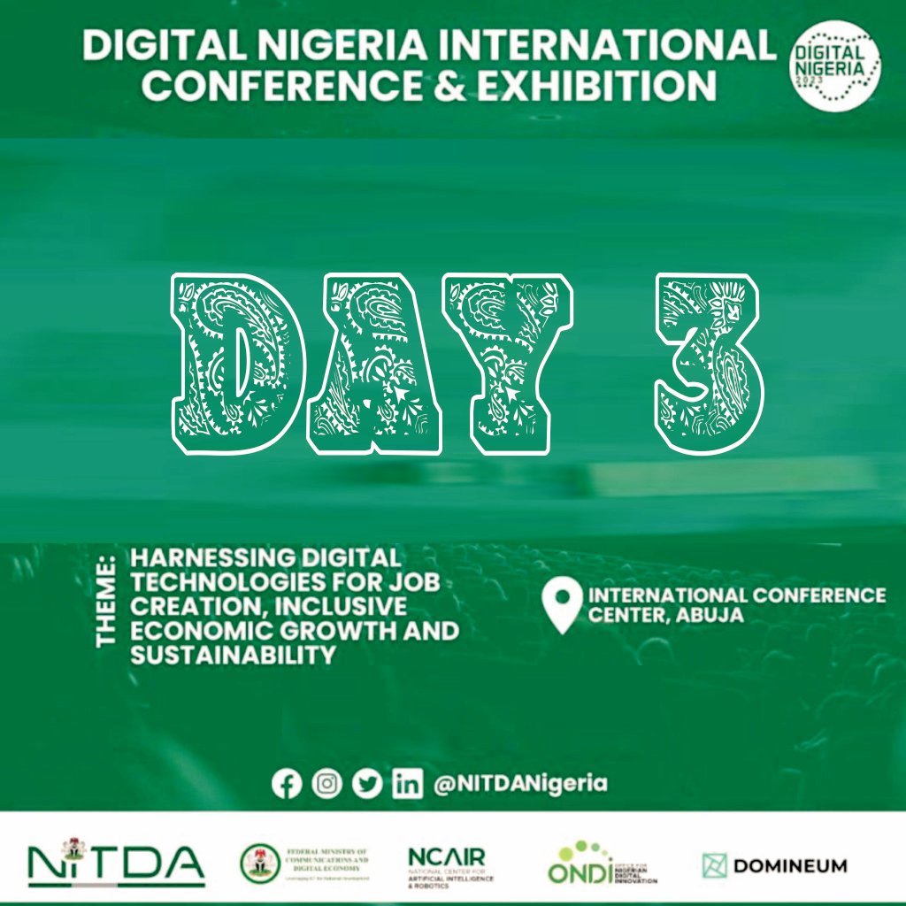 mayourmundo's tweet photo. Day 3: #DigitalNigeria2023 

💡International Conference &amp; Exhibition 2023 https://t.co/xGzCbHSLTf
