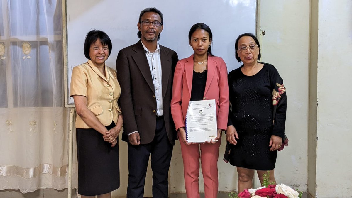 🎉🎊Warmest congratulations to Kanto Emma Patricia Rakotovao for the fabulous defense of her MSc thesis and for getting the highest distinction. #WomenInSTEM #Madagascar #MalagasyAnts