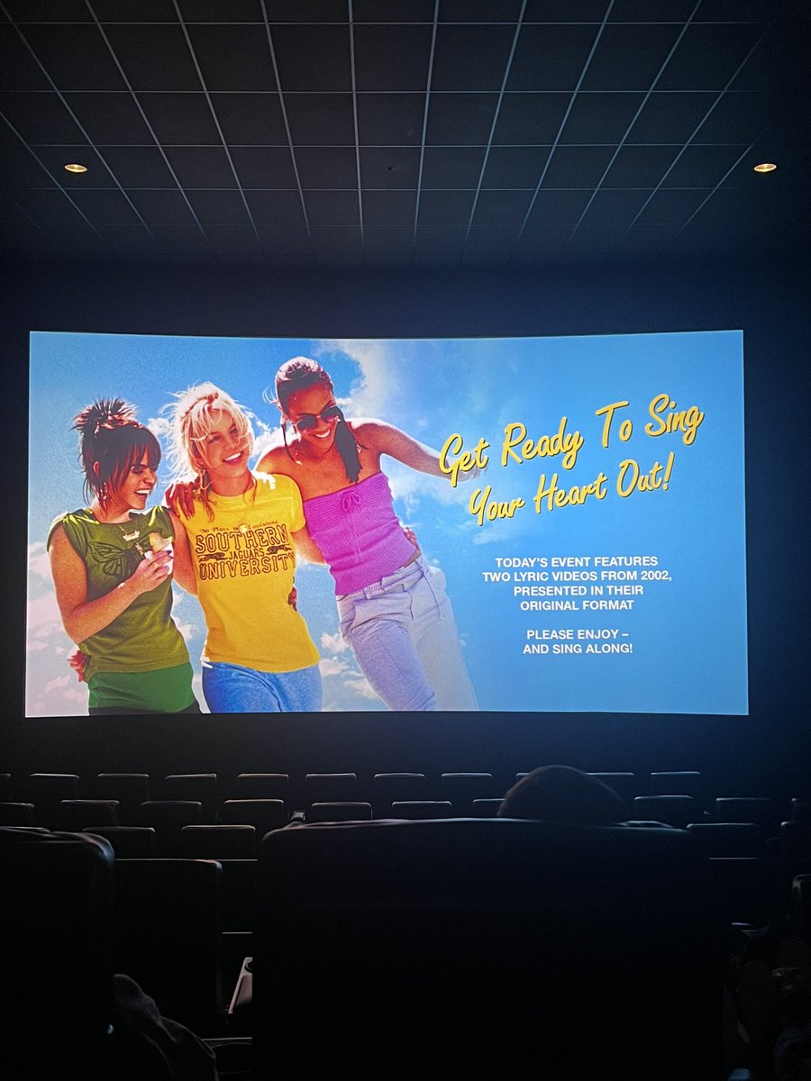 AshPattersonTG's tweet photo. Still can’t get over that I got to watch this iconic movie in theaters. #Crossroads @britneyspears 🥰 https://t.co/mhur7NxYqW