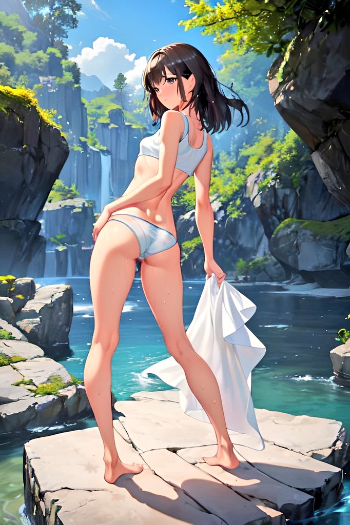 ..she slowly strips, looking back over her shoulder to make sure I'm taking notice of her perfectly bubbled buttocks..

"..don't just stare at it.. eat it.."

Click ALT.. read the rest.. a picture's truly worth a 1000 words.. 

#anime #waifu #fiction #influentialish #art