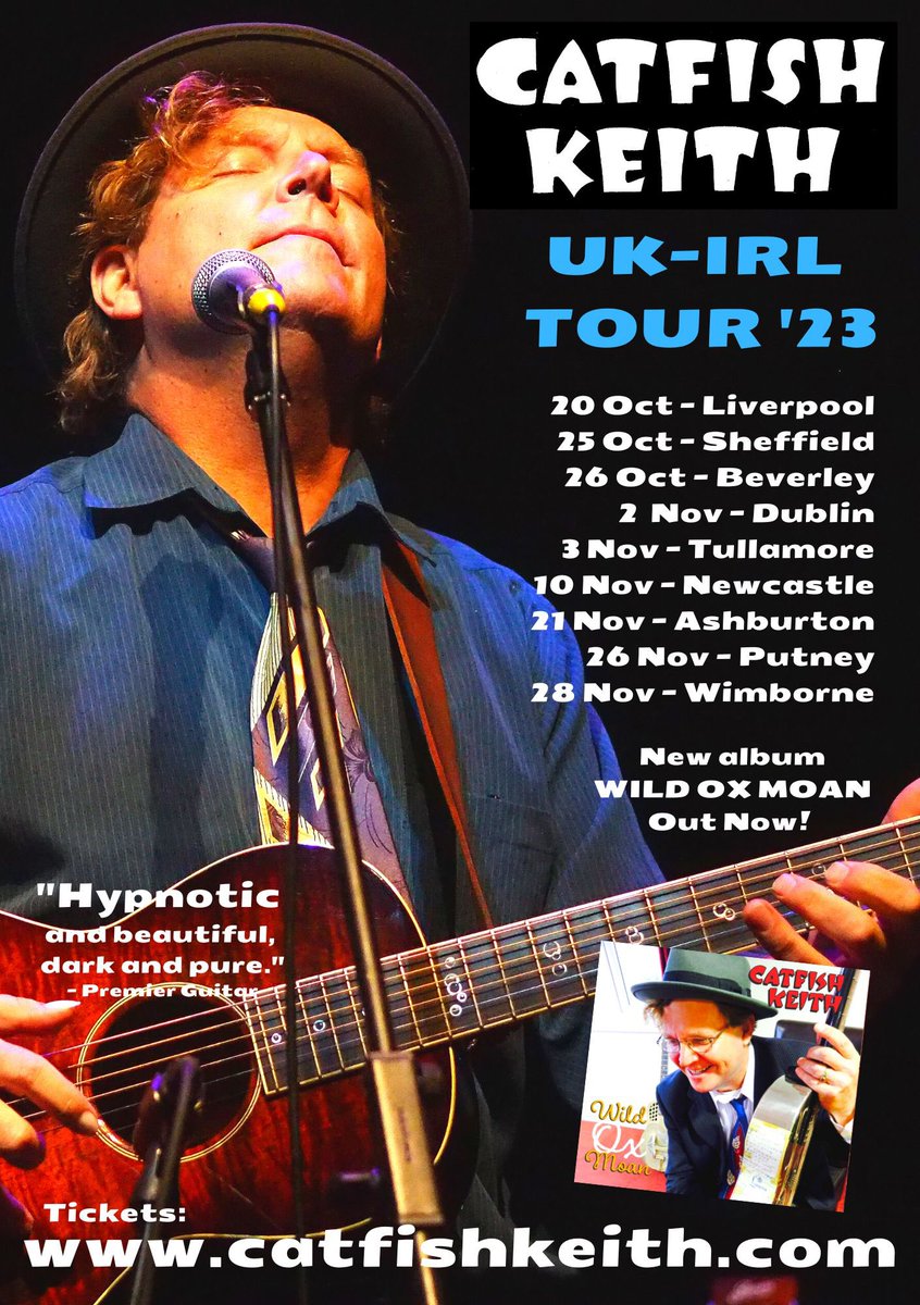 guyfalkingham's tweet photo. LAST CHANCE TO BUY YOUR TICKETS FOR TONIGHT’S AMAZING GIG…
Don't miss the sensational Blues legend CATFiSH KEITH on his 52nd tour of the UK and Ireland since 1992.
Date: Thursday 26th October @ 7.30pm
Box office tel: 01482 874050
Online info &amp; tickets: 
https://t.co/isLB62MxkD https://t.co/5TX9v58TLR