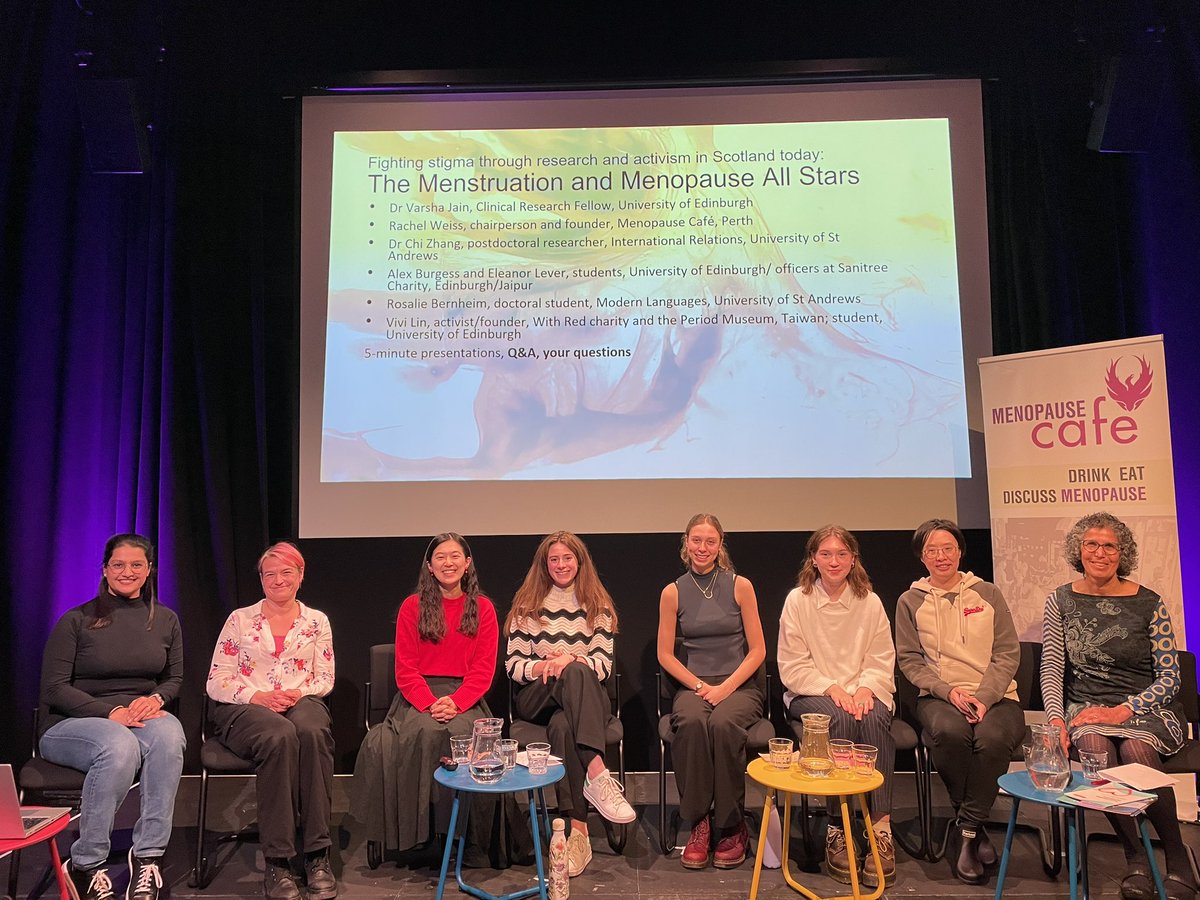 Dr Varsha Jain (@vjain102) on Twitter photo Celebrated passing my #PhDviva by doing what I love…talking about #menstruation research in Scotland <a href="/ByreTheatre/">Byre Theatre</a> w/<a href="/BBildhauer/">Bettina Bildhauer</a> <a href="/vivilin_taiwan/">Vivi Lin 林薇</a> <a href="/BernheimRosalie/">Rosalie Bernheim</a> <a href="/Sani_tree/">Sanitree</a> <a href="/ChiZhang128/">Chi Zhang</a> <a href="/Menopause_Cafe/">Menopause Café</a> inspirational is an understatement <a href="/WellbeingofWmen/">Wellbeing of Women</a> <a href="/EdinUni_CRH/">The Centre for Reproductive Health</a> <a href="/EdinUni_IRR/">Institute for Regeneration and Repair</a> Celebrated passing my #PhDviva by doing what I love…talking about #menstruation research in Scotland <a href="/ByreTheatre/">Byre Theatre</a> w/<a href="/BBildhauer/">Bettina Bildhauer</a> <a href="/vivilin_taiwan/">Vivi Lin 林薇</a> <a href="/BernheimRosalie/">Rosalie Bernheim</a> <a href="/Sani_tree/">Sanitree</a> <a href="/ChiZhang128/">Chi Zhang</a> <a href="/Menopause_Cafe/">Menopause Café</a> inspirational is an understatement <a href="/WellbeingofWmen/">Wellbeing of Women</a> <a href="/EdinUni_CRH/">The Centre for Reproductive Health</a> <a href="/EdinUni_IRR/">Institute for Regeneration and Repair</a>
