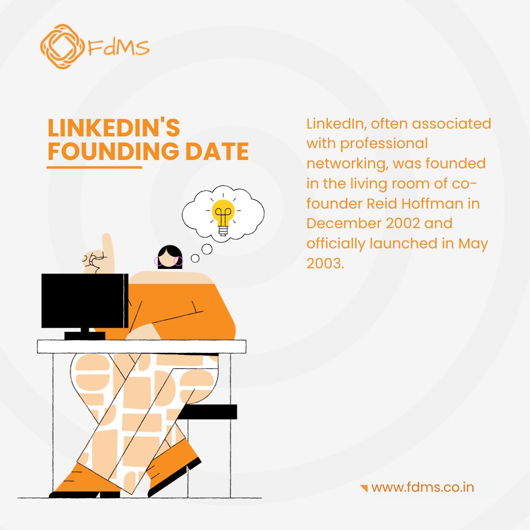 goFanatisch's tweet photo. LinkedIn: Where It All Began👔💼 Did you know? LinkedIn, the go-to platform for professional networking, had humble beginnings. It was founded in a living room in December 2002 and officially launched in May 2003. The rest is history #fdms #gofanatisch #LinkedInHistory #TechFacts https://t.co/82nIaNTww2