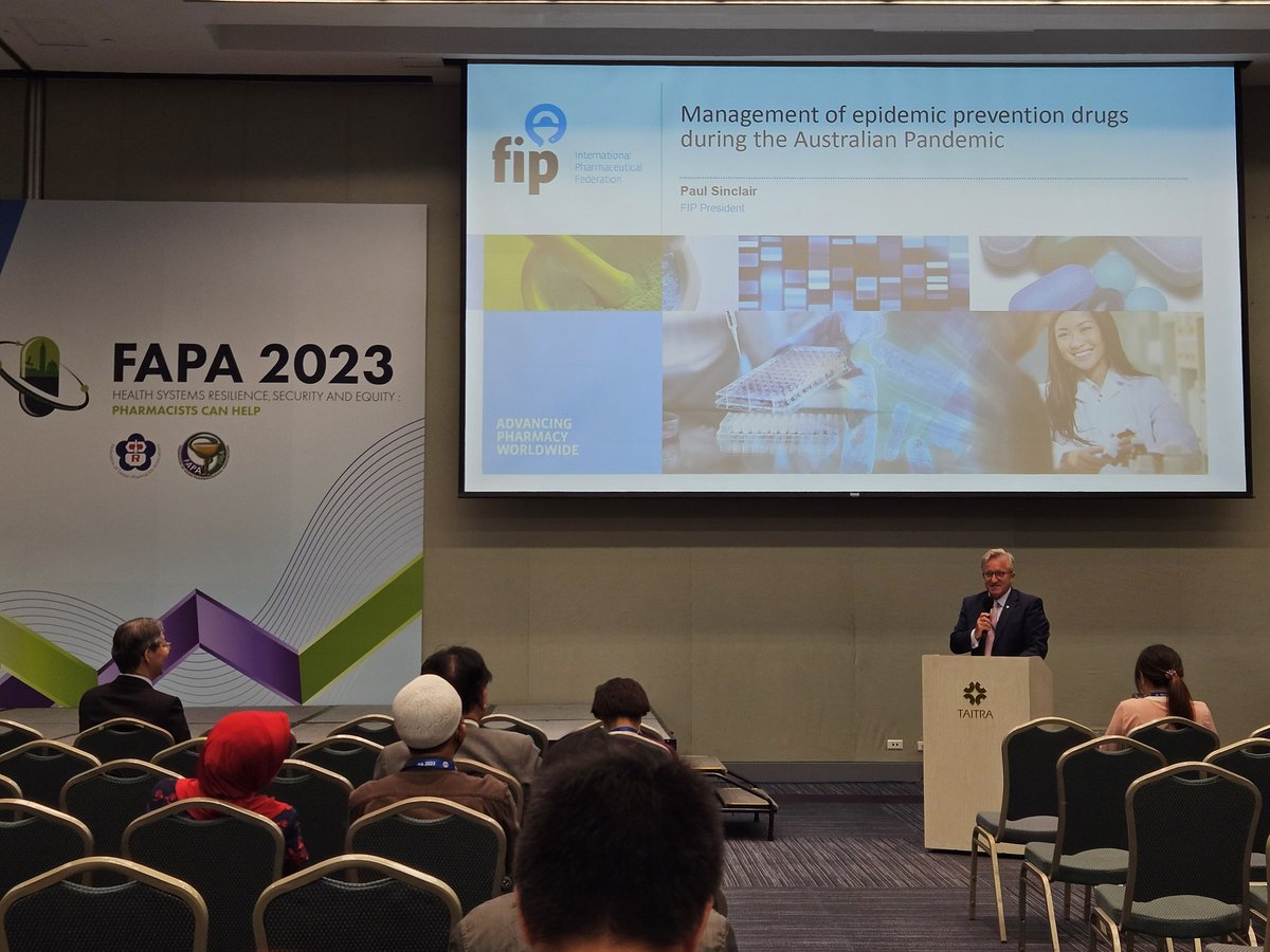 cwmai's tweet photo. Excellent sharing by @pgspharm during FAPA Congress 2023 at Taipei #FIP #onefip https://t.co/tYaZWJNFxL