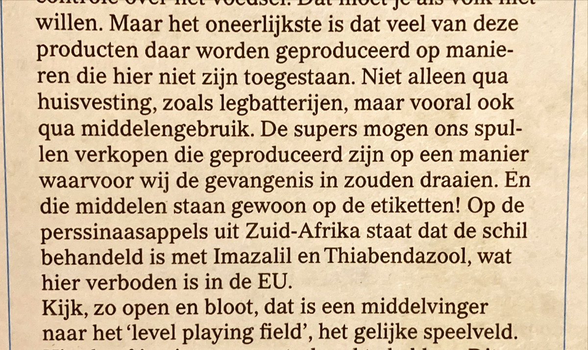 Laatst hoorde ik weer iemand beweren dat er bijna een #Landbouwakkoord was. Ik wilde het onderwerp laten rusten maar kan het toch niet laten.
Nee er was NIET bijna een akkoord. Hier schrijft Harmen Endendijk in @de_agraaf exact wat het probleem is. En dat is verre van opgelost.