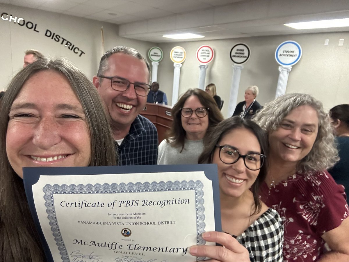 princpayne's tweet photo. Proud of our McAuliffe family for gold recognition on our PBIS implementation! #WeArePBV #mcauliffeexplorers #toinfinityandbeyond https://t.co/042p5IvNwa