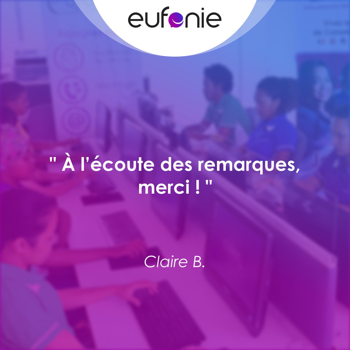 EufonieFR's tweet image. Grâce à des retours aussi #précis 👌 et #sincères 😉, comment ne pas être #motivé 💥 à se surpasser chaque mois ?

Agents 👨‍💻, Managers 👩‍💼, et chaque membre de la #prod 📊 font chaque mois la fierté d’@Eufonie 🙌

Chapeau l’artiste 🎩 (ou plutôt les artistes 😄) ❗

#TeamEufonie