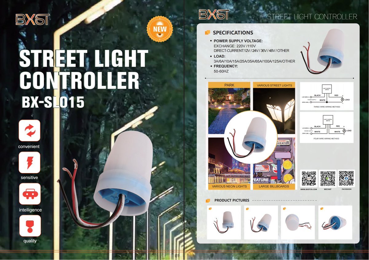 BXST street light controller——BX-SL015:
Product quality assurance, multiple models available, source factory, allowing you to enjoy first-hand supply.
If you have questions, you can contact me.
#bxst #lightcontrol #lightcontroller #streetlighting #intelligentstreetlightcontroller