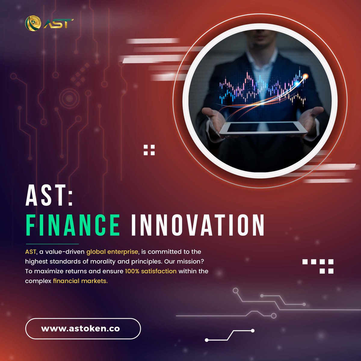 Navigating financial markets with ethics and innovation. 🌐⚖️

At AST, we're more than finance; we're the architects of lasting financial success. 💪📈
____________
#ASTFinance #EthicalInnovation