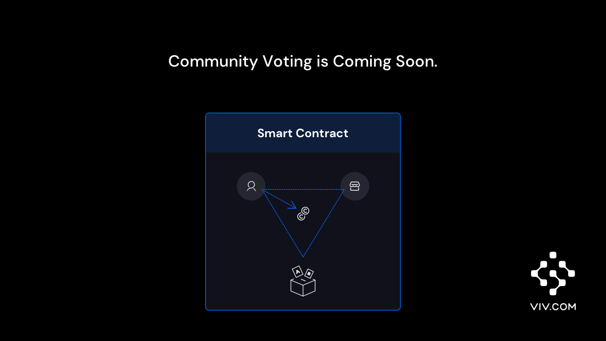 viv_web3's tweet photo. 🌟VIV is always on the hunt for fresh arbitration methods, and guess what? 🗳️ Community Voting is just around the corner! Stay tuned! 🔍🔜 #VIVArbitration #CommunityVoting #Innovation https://t.co/pd97mibt6S