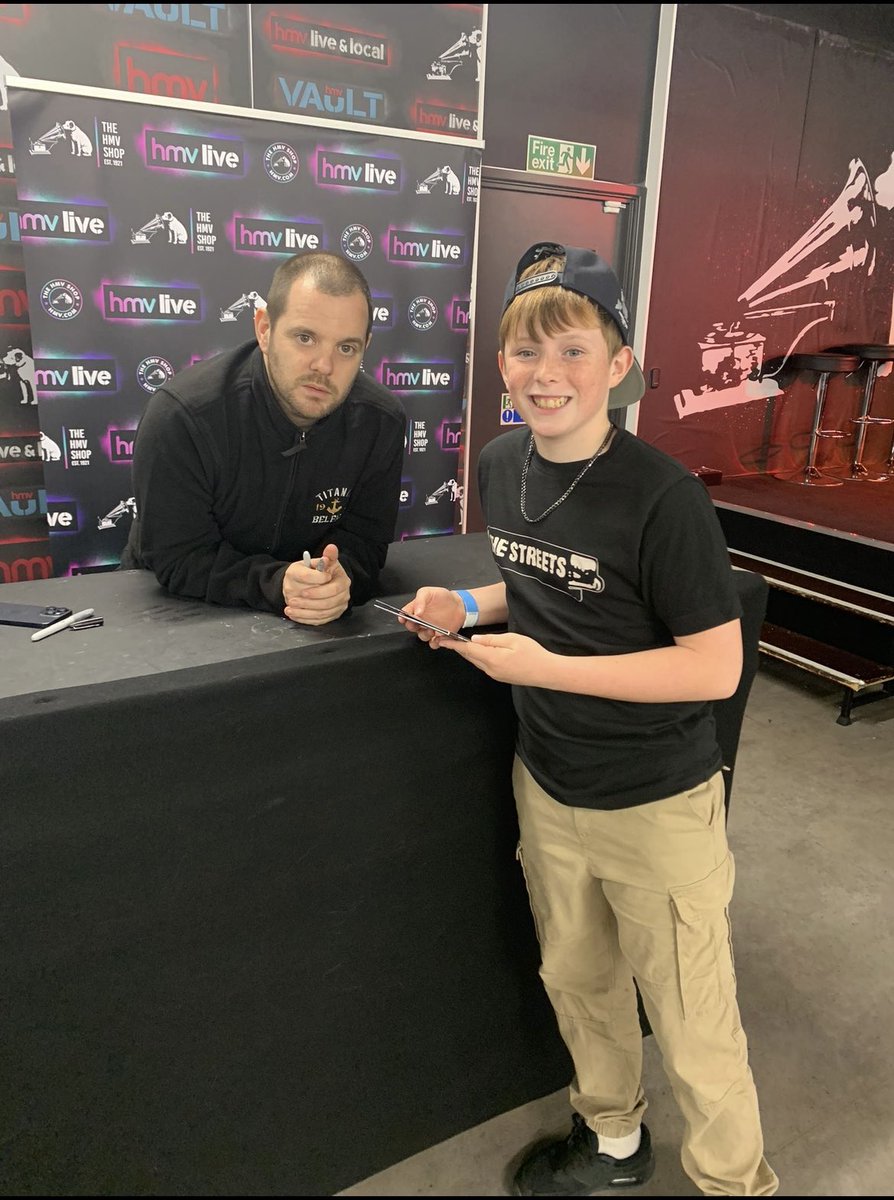 When you miss footy training to go meet Mike Skinner in Brum <a href="/mikeskinnerltd/">Mike Skinner</a> #thestreets #newalbum #thedarkertheshadowthebrighterthelight #birmingham #brum