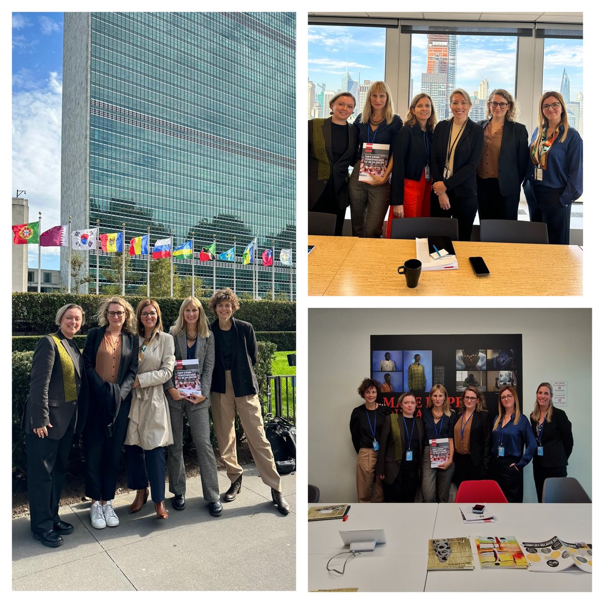 Thrilled to present our report on gender-based violence in conflict at the #WPSWeek in New York! Such vital discussions on #CRSV & the role of women’s rights organisations. Thank you to @SwedenUN & the @UN Office of the SRSG on Sexual Violence in Conflict for meeting with us. 🤝