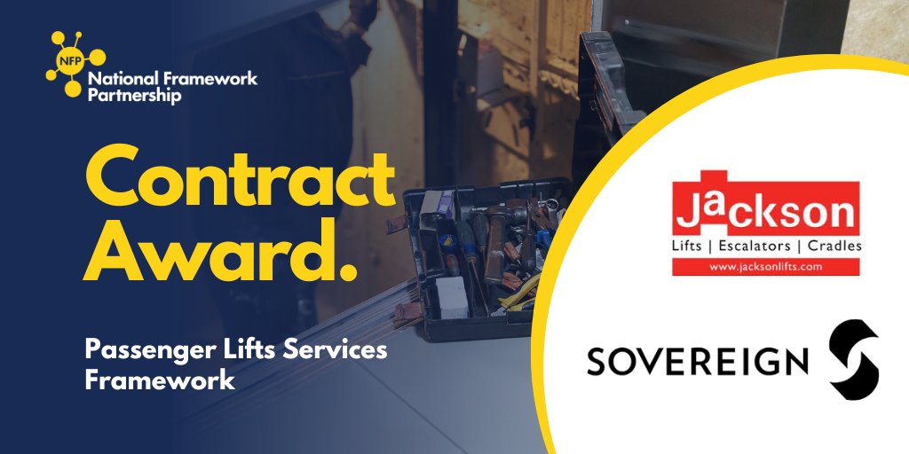 National Framework Partnership are excited to announce the Contract Award between @Sovereign Housing Association & @Jackson_Lifts through our Passenger Lifts Services Framework. 

Stay tuned for more updates! 🙌

#Frameworks #NFP #ProcurePublic #ContractWins