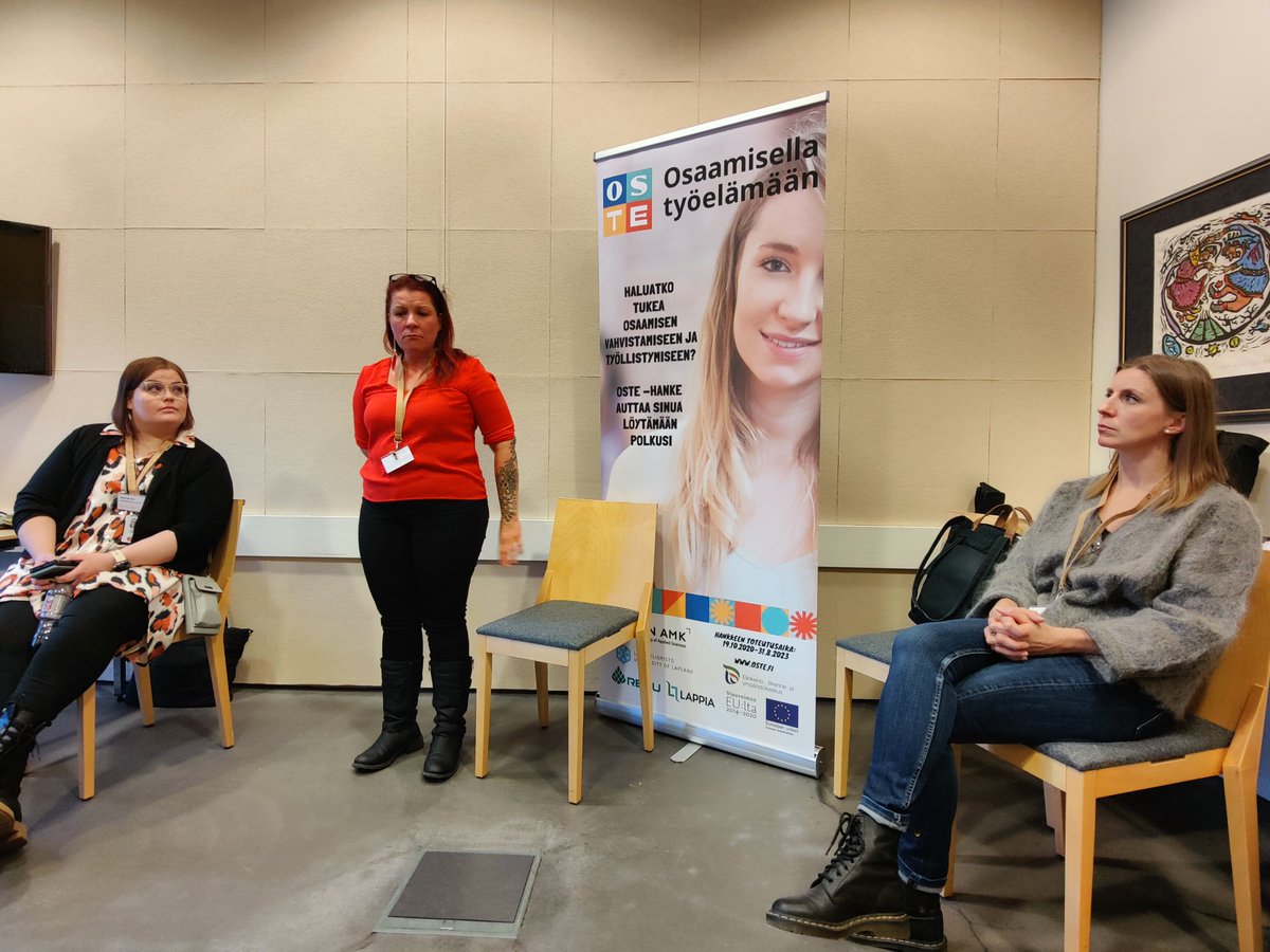 #Etappi2023 ohjelmassa #LappiaKoulutusOy, <a href="/Lapin_ELY/">Lapin ELY-keskus</a> ja työpajoissa mm. <a href="/OTyoelamaan/">Osaamisella työelämään -hanke (2020-2023)</a> opitun ja koetun tiedonvaihdanta. <a href="/aolappia/">Ammattiopisto Lappia</a> <a href="/LapinAMK/">Lapin AMK - Lapland UAS</a> <a href="/ulapland/">University of Lapland</a> <a href="/redukoulutus/">Lapin koulutuskeskus REDU</a> <a href="/SajosInari/">Sajos</a>