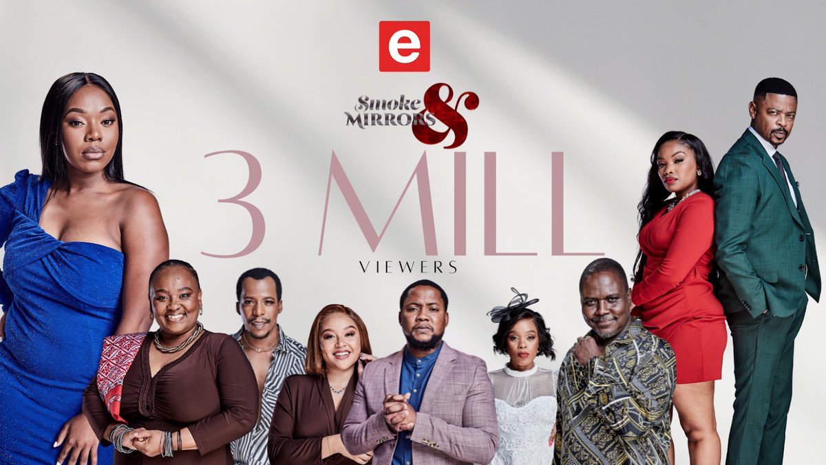 TV: 

Smoke &amp; Mirrors reaches 3 Million viewers

The etv telenovela’s ratings have been steadily climbing and it’s proving to be a hit with viewers. 

#KgopoloReports