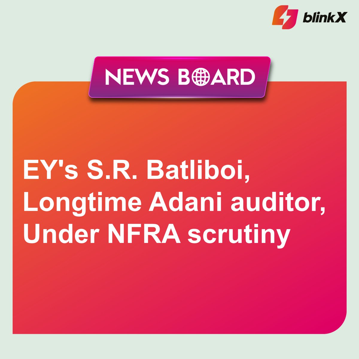 The NFRA has recently initiated an inquiry, seeking files and communications pertaining to audits...

Read more at: blinkx.in/news/company/e…

#NFRA #AdaniGroup #audit #batliboi #markets #stockmarket #investor #investments #finance #research #MadeForTheMarket #blinkX #getblinkX