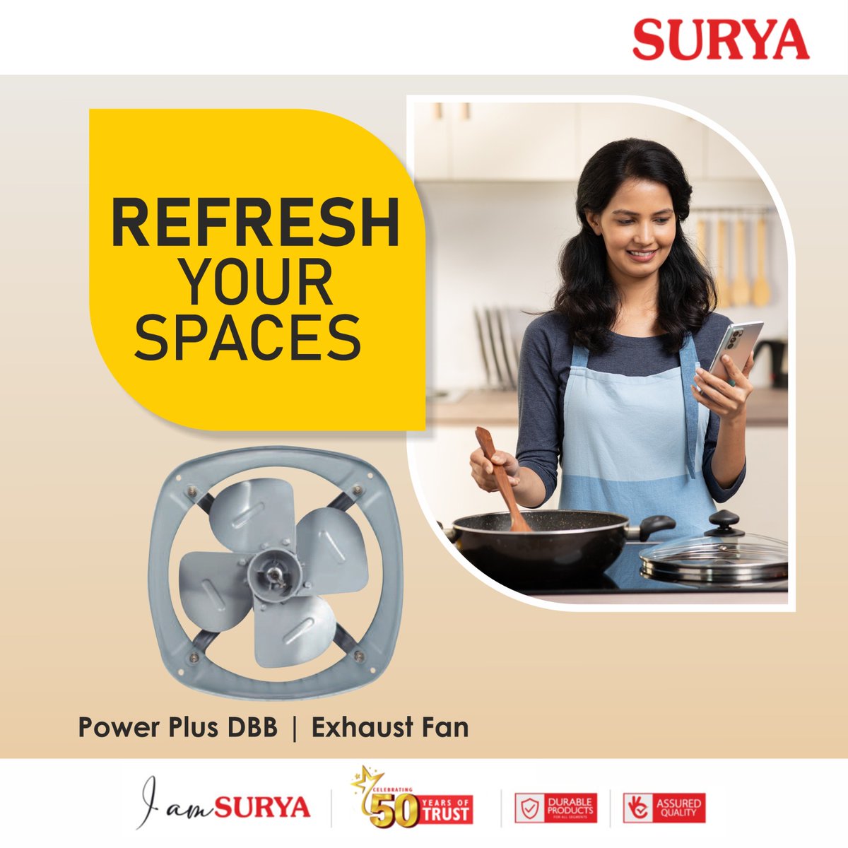 surya_roshni's tweet photo. Don't let stuffy rooms get the best of you. Install the Surya Power Plus DBB Exhaust Fan and enjoy a breath of fresh air every day.
visit us at:
https://t.co/ApuZtv926N
#surya #suryaroshni #roshni #SuryaPowerPlus #ExperienceVentilation #HomeVentilation #FreshAir #CleanHome https://t.co/26JIi3x71d