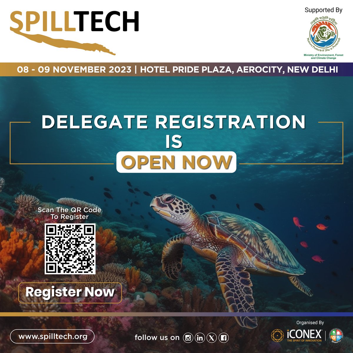 spilltechevent's tweet photo. #SpillTech2023ย is the ultimate gathering for spill response experts and enthusiasts. Delegate Registration is Open Now! #RegisterNow #OpeningNow
8 โ 9 November 2023 | Hotel Pride Plaza, Aerocity New Delhi
To know more https://t.co/FMqgtwdEEO
#SpillTech #DelegateRegistration https://t.co/xG2yNIyOlo
