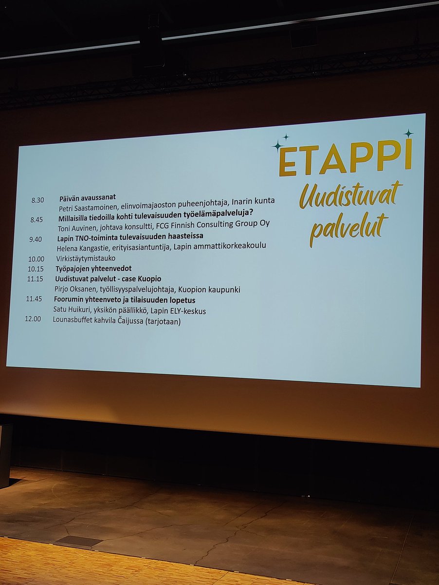 yksiopopolku's tweet photo. #Etappi2023 torstain starttasi #ToniAuvinen #työelämä  #tulevaisuus avauksella.  @OTyoelamaan https://t.co/fALmTbzzV9