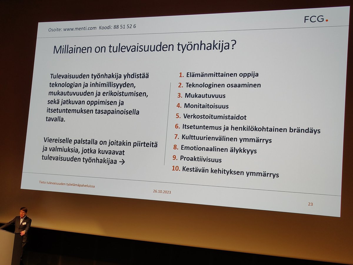 #Etappi2023 torstain starttasi #ToniAuvinen #työelämä  #tulevaisuus avauksella.  <a href="/OTyoelamaan/">Osaamisella työelämään -hanke (2020-2023)</a>