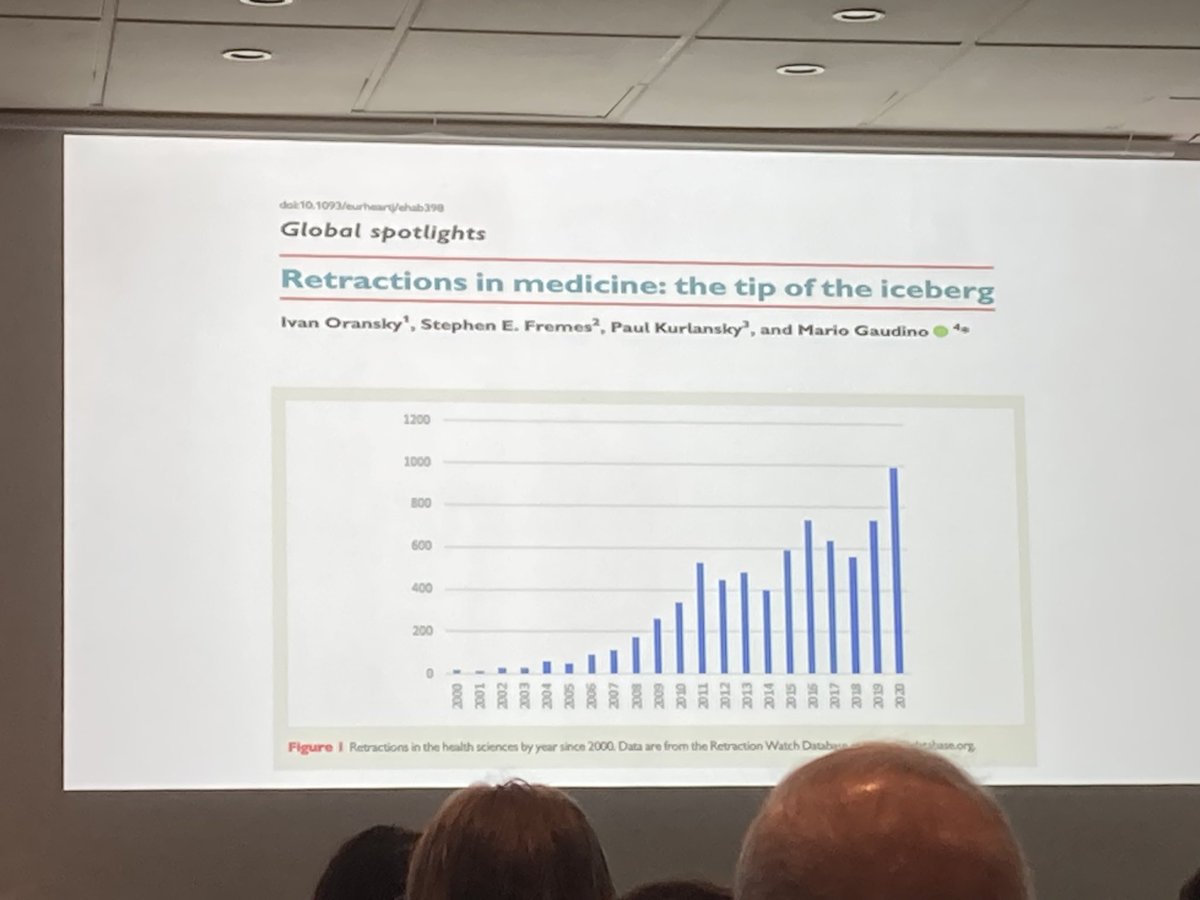 “Let’s get more papers retracted!!!” John #Ioannidis on fire at #EBHC2023 presenting on the #covidisation of medical #science