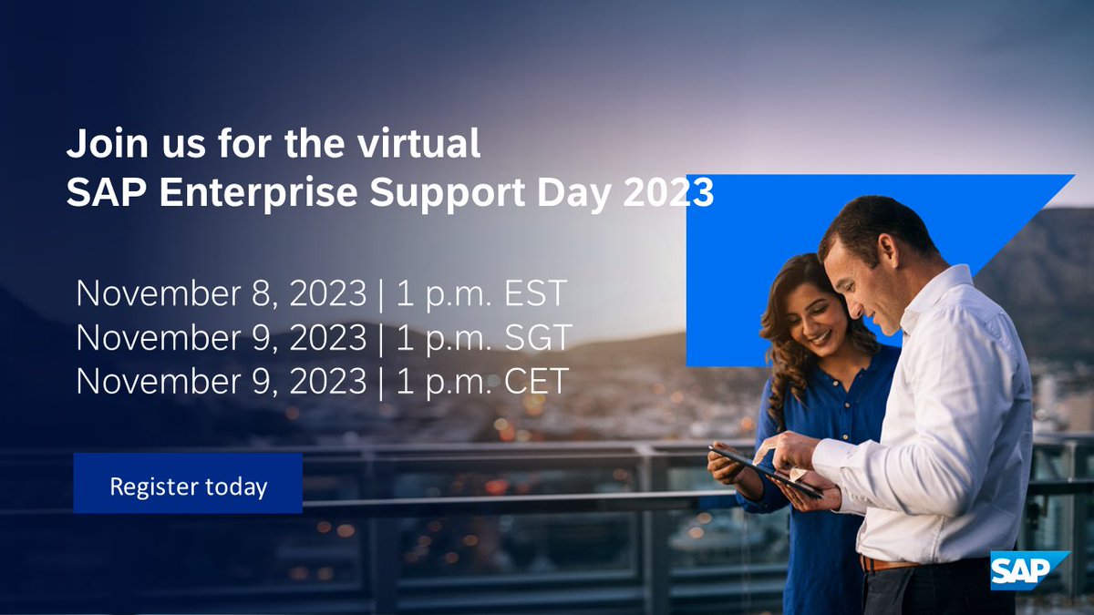 iainballesty's tweet image. Are you ready to take your business transformation to new heights? 
We&apos;re thrilled to extend an exclusive invitation to the #SAPEnterpriseSupport Day, a virtual event that promises to be a game-changer in your journey toward business excellence. Join now: imsap.co/6015u5vnT