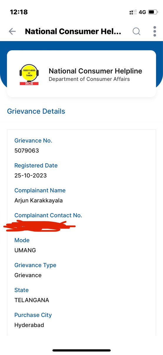 arjunuvacha_'s tweet photo. @NoBrokerCare Your service is so pathetic I had to raise a complaint with Consumer Helpline. Well done, @NoBrokerCare @nobrokercom 

Speechless! https://t.co/quIxfdxJ8m