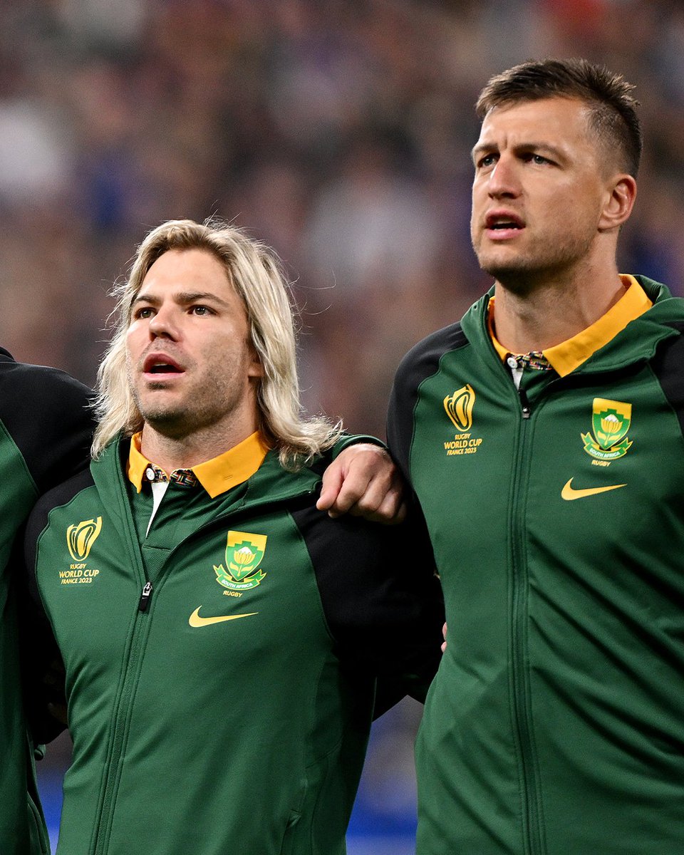 rugbyworldcup's tweet photo. The starting 9 and 10 for South Africa in the #RWCFinal https://t.co/Wosr18tCOC