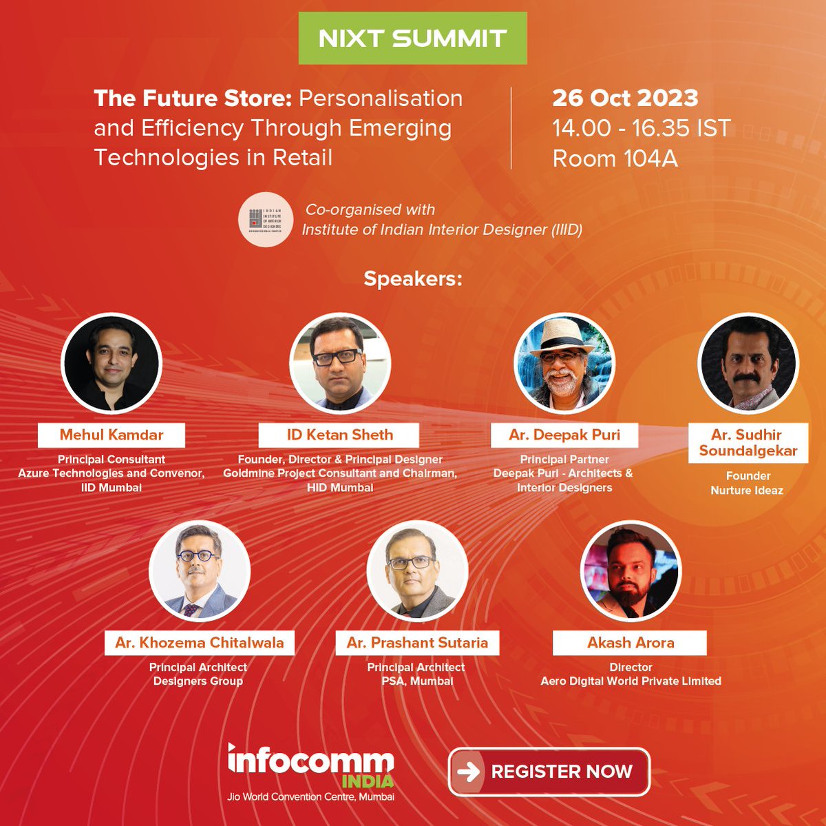 InfoCommIndia's tweet image. Join us for the summit sessions happening this afternoon.
*Please note that the summit information is correct at time of banner design. 
Check out - hubs.li/Q026PJ2m0
 #InfoCommIndia #ProAVTechnology #retail #industry #AVTweeps  #DigitalTransformation #TradeShow #speaker