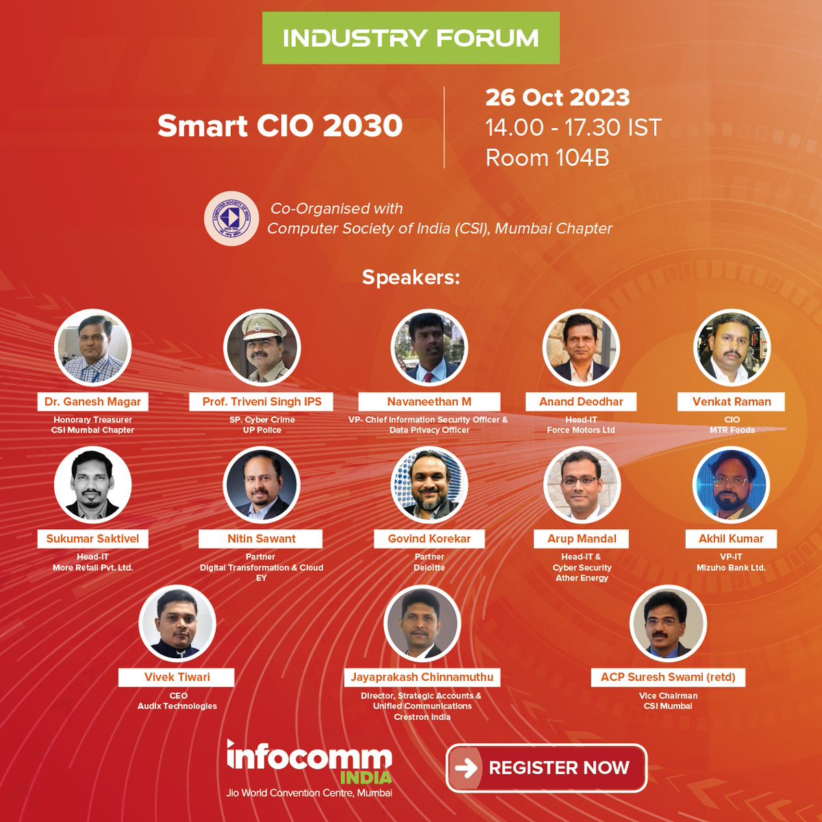 InfoCommIndia's tweet image. Join us for the summit sessions happening this afternoon.
*Please note that the summit information is correct at time of banner design. 
Check out - hubs.li/Q026PJ2m0
 #InfoCommIndia #ProAVTechnology #retail #industry #AVTweeps  #DigitalTransformation #TradeShow #speaker