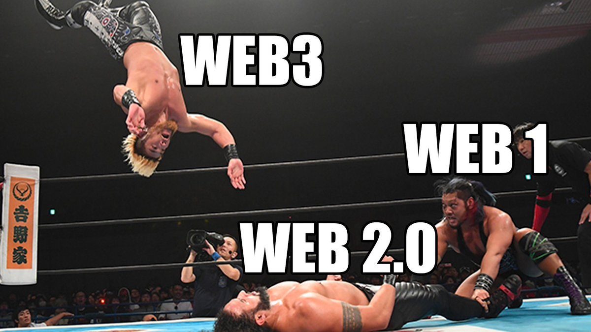 hashtag_web3's tweet photo. Watchout! Watchout! Watchout!
π Web3 entered the WWE of the internet like a champ!
πͺπ Tag teaming with #blockchain and #NFTs, it's ready to take on all the data villains. Smackdown on centralization! π₯π
#Web3Superstar #TechRumble https://t.co/zng3MXuFpK