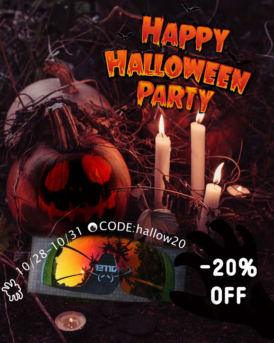 wallevallc's tweet photo. 🎃Enjoy the scariest night of the year!🎃
Visit the walleva website and Happy Halloween! Enjoy 20% off site-wide!
👻Website:https://t.co/kcboJM0zTX
👻Date: 28th Oct. - 31st Oct.
👻Code: hallow20
#Halloween2023 #outdoors #HalloweenParty #cycing
#running #Halloween https://t.co/M6zuP8VNZu