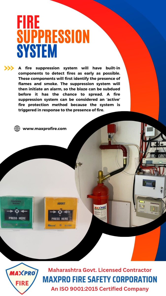theanabhavane's tweet image. Fire Suppression System 💯
. 
Commonly used in :- 
✅ Server Rooms
✅ Data Centers
✅ Warehouse &amp;amp; storage
✅ Industrial areas 
. 
By Installing Fire Suppression System you can protect your fragile items from Fire incidents. 
@MaxproFire
#firesuppressionsystem #firesafety