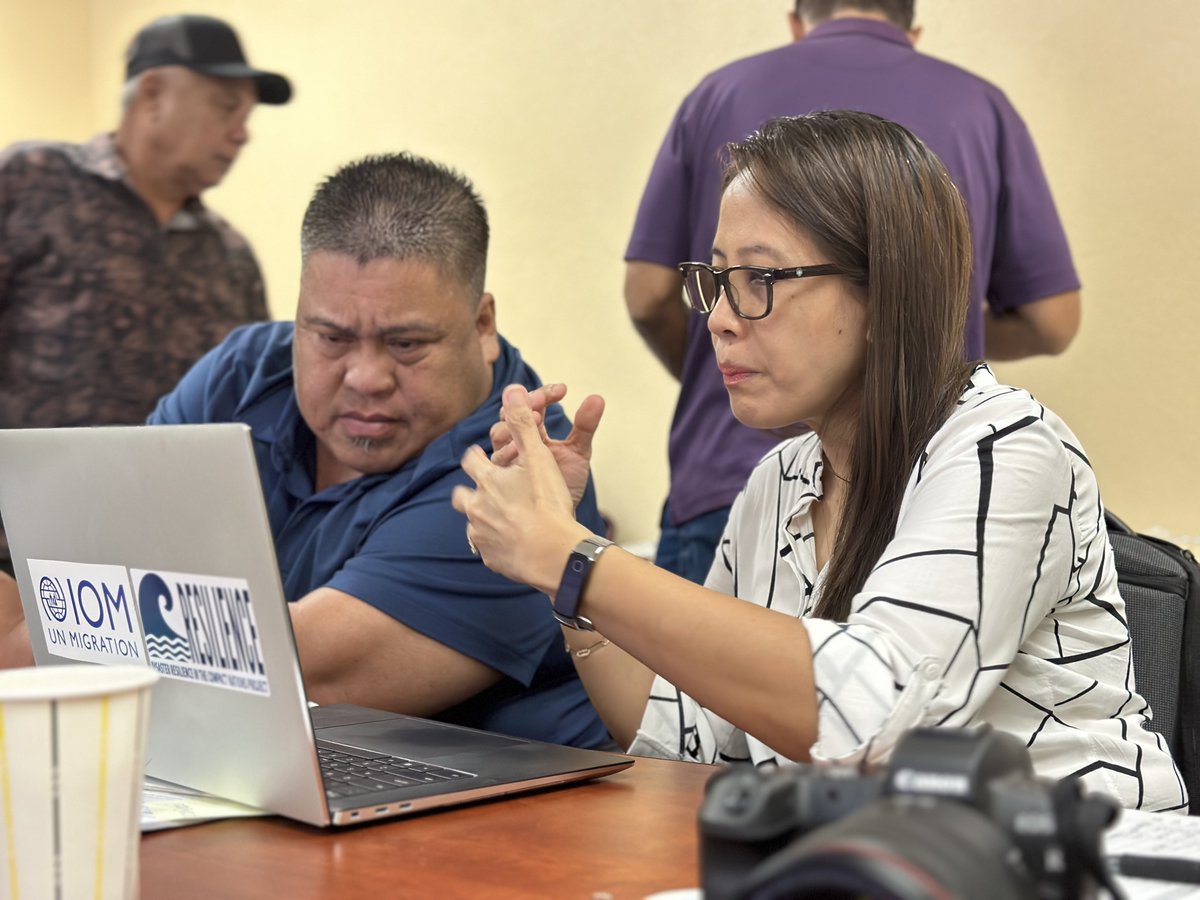IOMNorthPacific's tweet photo. Preparedness is key to minimizing loss in the face of disasters.
Together with #DECEM & #DCO, IOM is supporting FSM to update emergency planning and response procedures including through improved communications, data mgmt & resource mobilization to protect lives and livelihoods. https://t.co/f9nO7t2Bv6