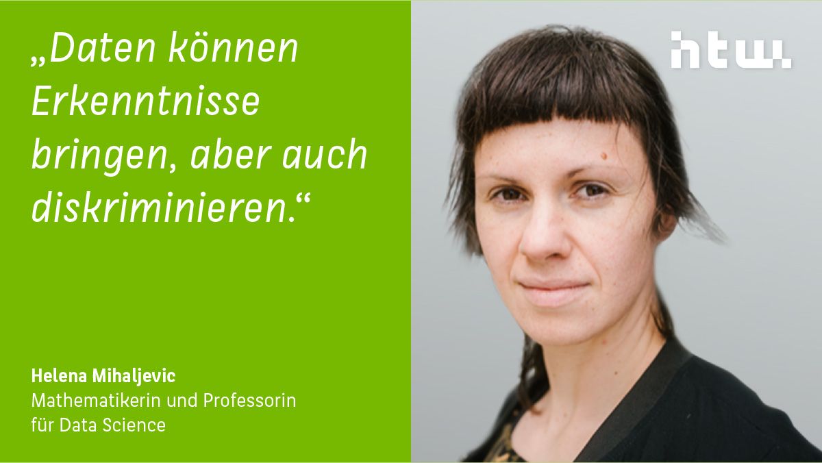 Prof. Dr. Helena Mihaljevic @h_mihaljevic sieht die Herausforderung bei der Erfassung von Daten darin, Analysen und Modelle zu realisieren, die denen nicht schaden, die ihre Daten preisgeben. Am 3. November ist sie zu Gast bei der #BerlinScienceWeek: t1p.de/im6kw