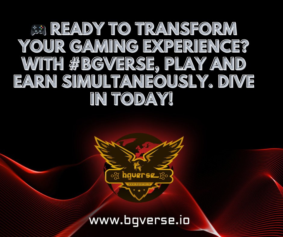 BITGAMEVERSE's tweet photo. Ready to transform your gaming experience? With #BGVerse, play and earn simultaneously. Dive in today! #GamingRevolution 📷 #NextGenGaming #DecentralizeWithBGV #BGVGaming #LevelUpWithBGV #BGVTokens #PowerUpWithBGV #BGVCommunity https://t.co/YWurOCBbEI