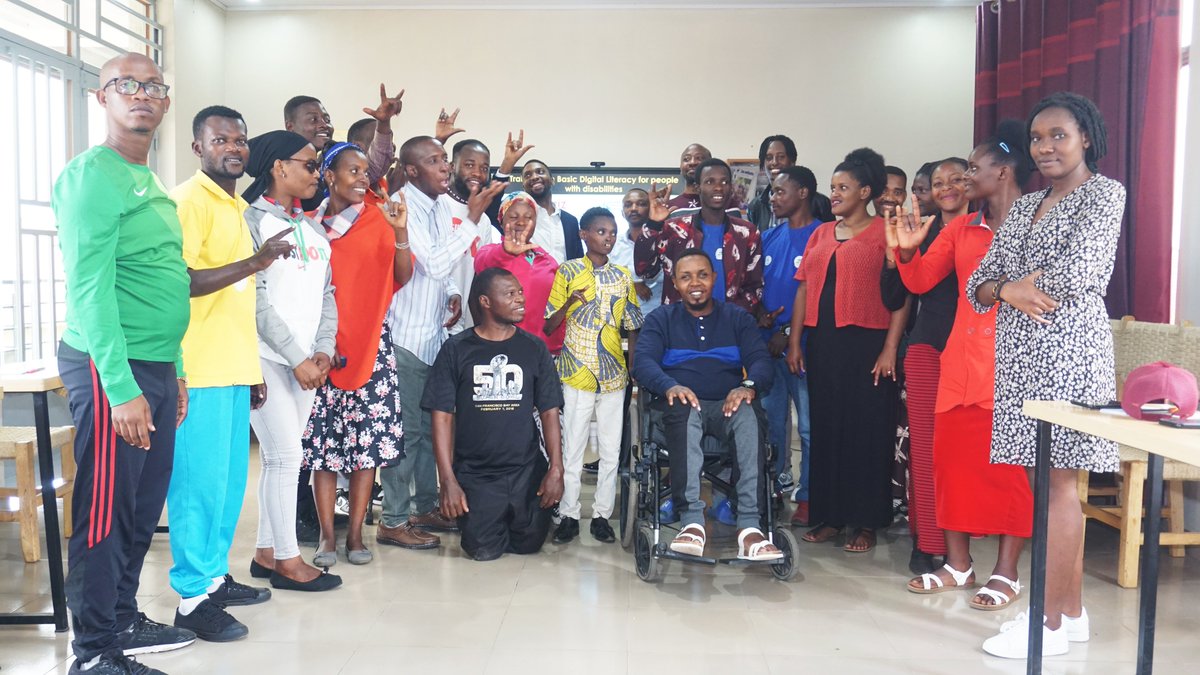 GIZ members' visit.  

Training on Basic Digital Literacy for People with Disabilities.
#ucc #gisenyi #rubavu #disabilityisnotinability