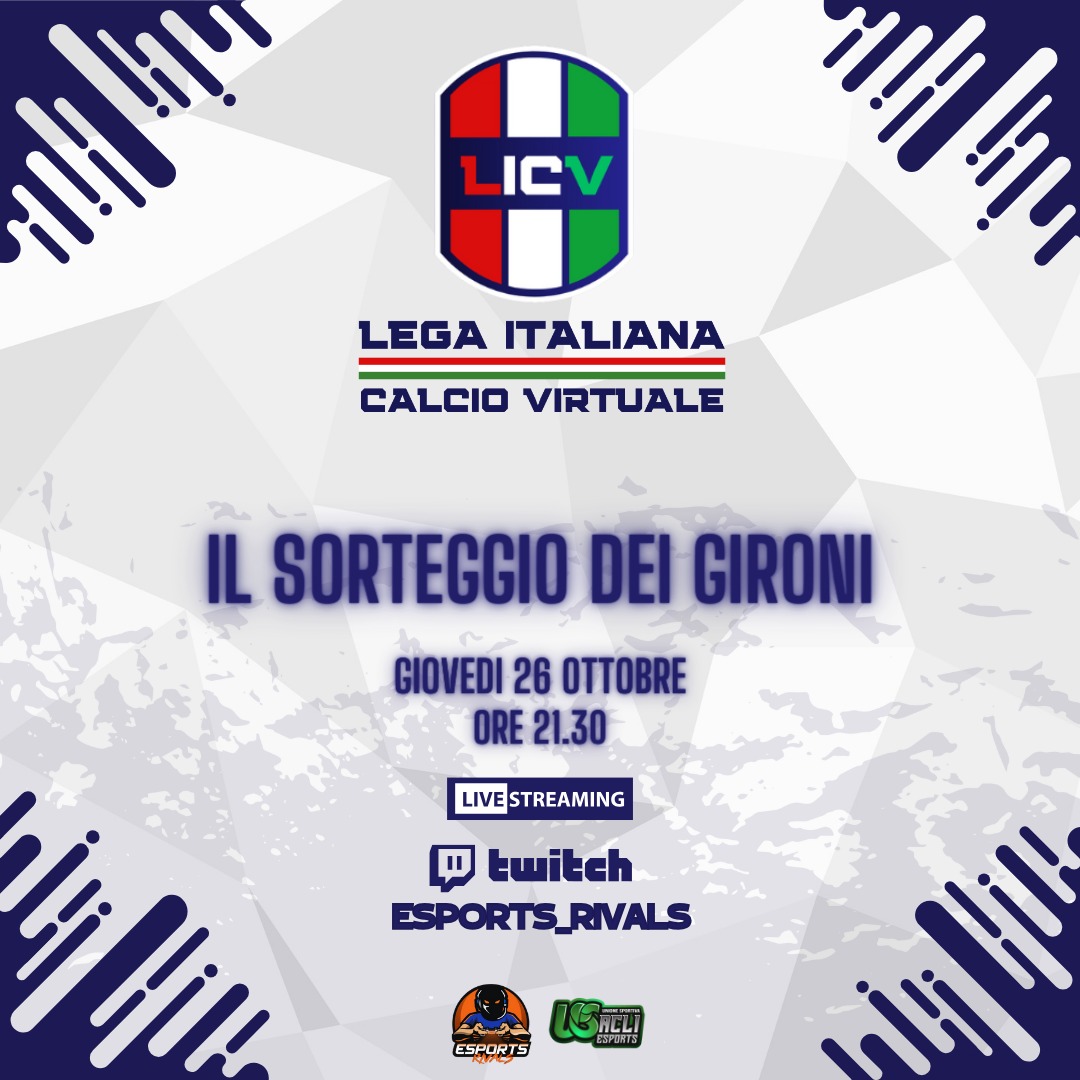 Sorteggio live!! Non perderlo!!!
#licv #proclubs #usacli