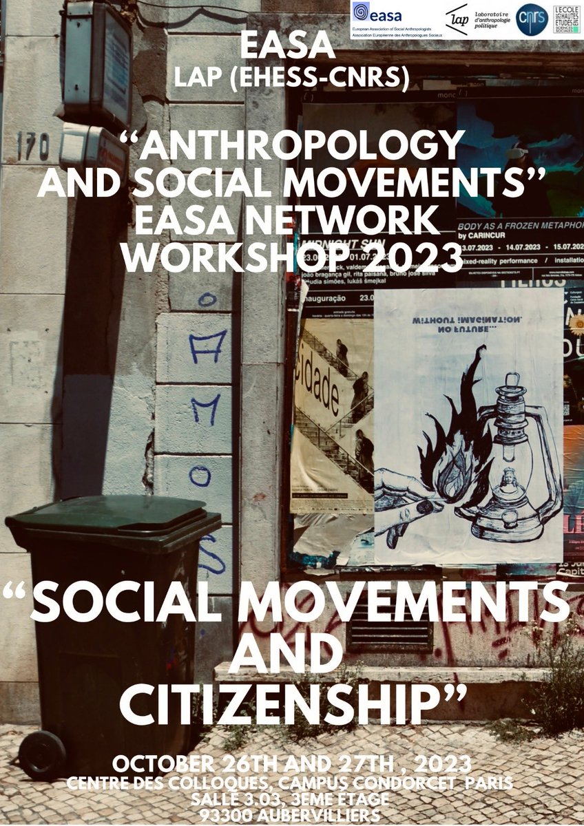 ⁦<a href="/EASAinfo/">EASA</a>⁩ #Anthropology &amp; #SocialMovements Network workshop is starting in a moment in #Paris. Join us if you are around! We’ll talk about #ActsOfCitizenship