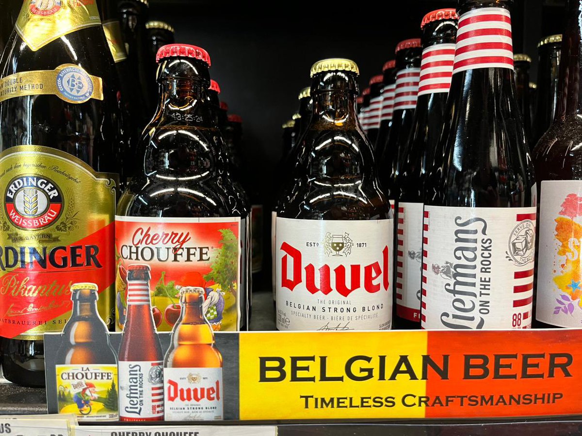 Look out for all the great Belgian Beers in the fridges at #TopsatSpar Baillie Park Potchefstroom #BelgianBeerCompany #Duvel #Liefmans #LaChouffe