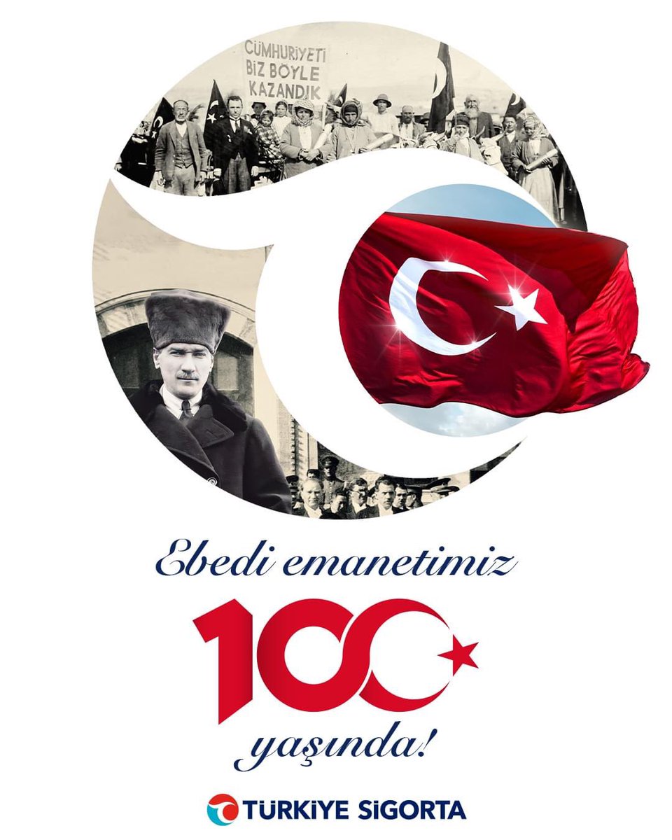 Ebedi emanetimiz 100 yaşında! Nice fedakârlıklarla ulaştığımız Cumhuriyetimizin 100. yılı kutlu olsun!

#GücüAdında 
#SelçukYiğitSigorta